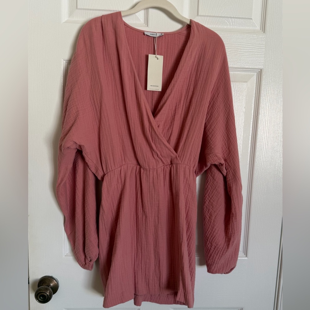 Reserved Ladies NEW Pink Wrap Dress.